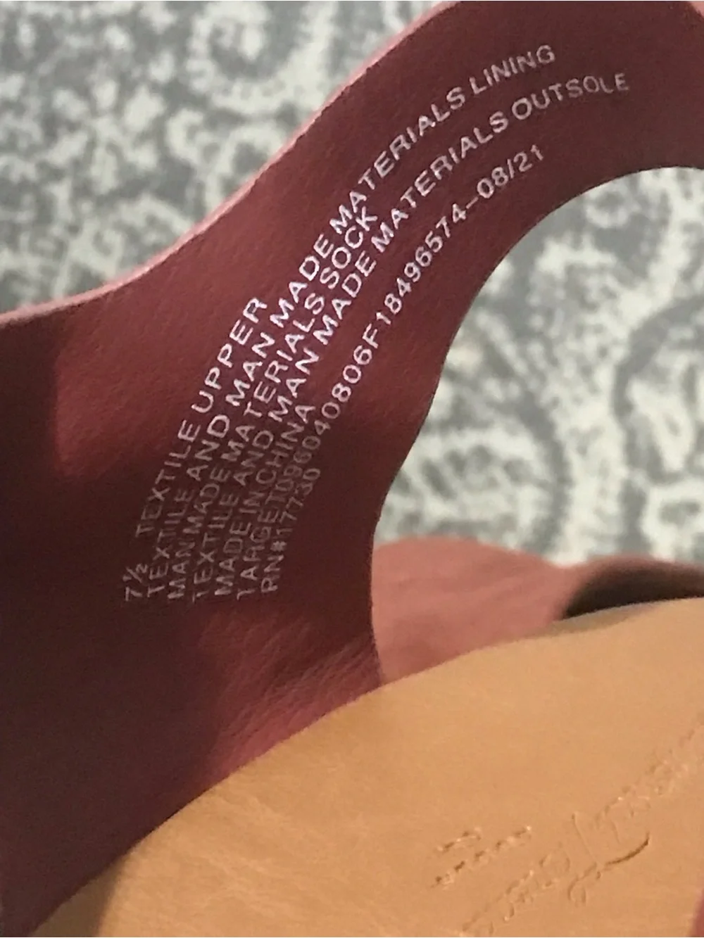 Women's Rust Suede Platform Sandals